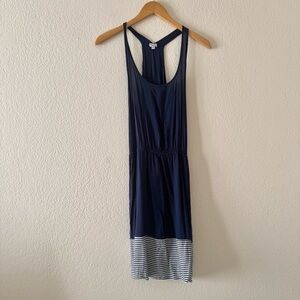 Splendid racerback rayon striped casual dress